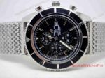 2017 Replica Breitling Superocean Watch SS Black Chronograph Mesh Band (1)_th.jpg